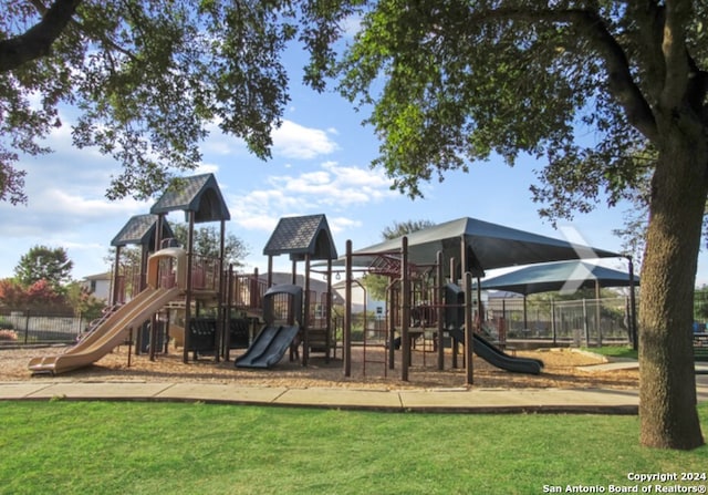 view of jungle gym