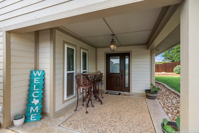 view of property entrance