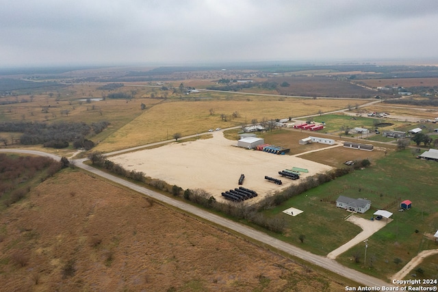 drone / aerial view featuring a rural view