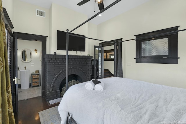 223 E Craig Pl, San Antonio, TX 78212 - bedroom featuring wood finished floors