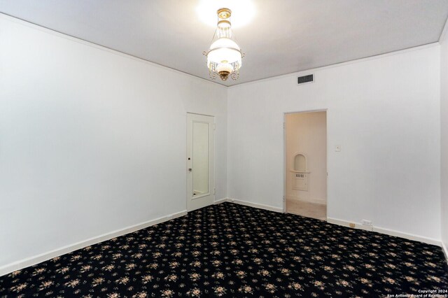 view of carpeted empty room