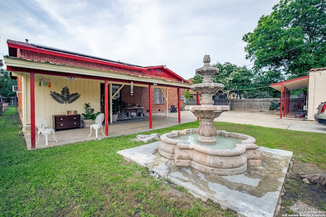 view of yard with a patio