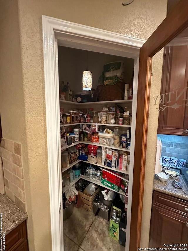 view of pantry