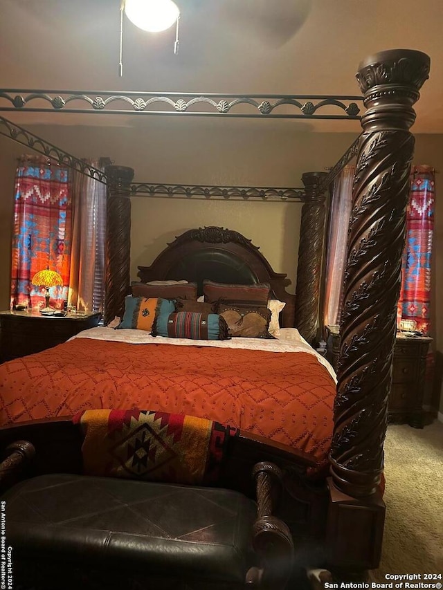 bedroom with carpet floors