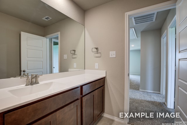 bathroom featuring vanity