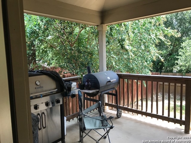 view of patio / terrace featuring area for grilling