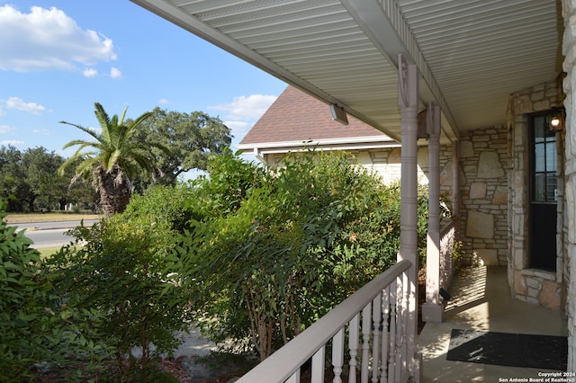 view of balcony