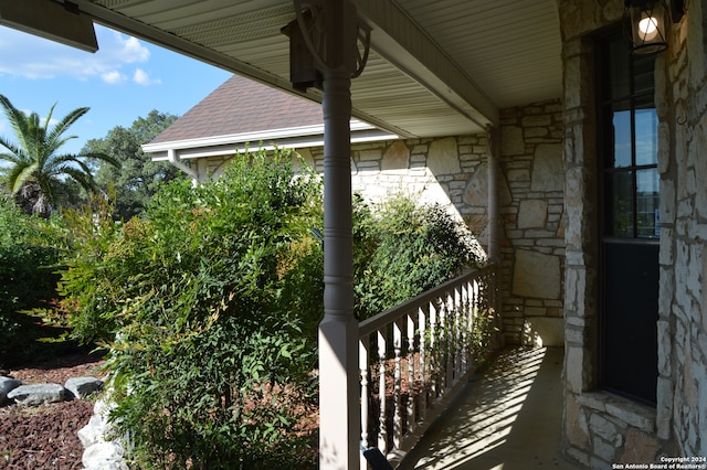 view of balcony