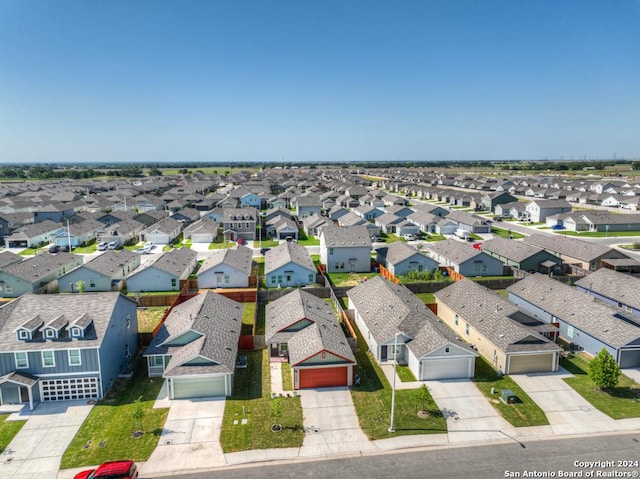 aerial view featuring a residential view