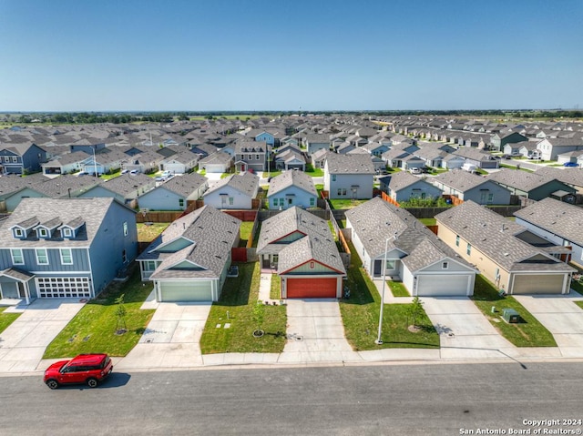 aerial view featuring a residential view