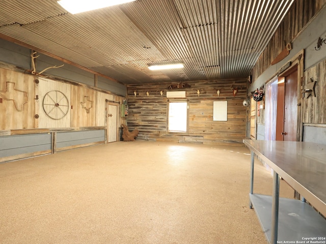 interior space featuring a wall mounted AC