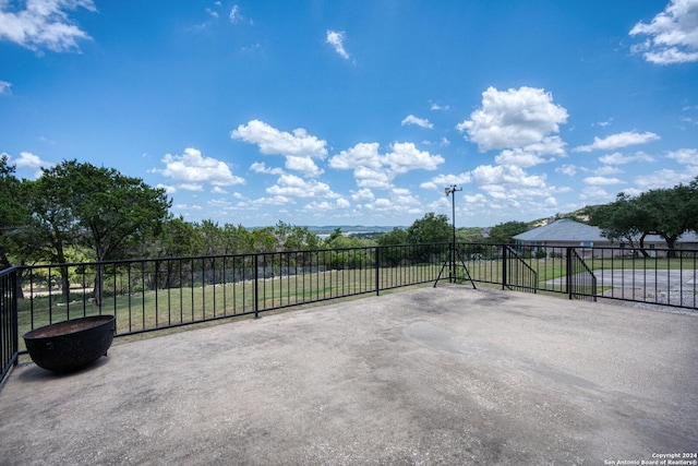 view of patio / terrace with fence