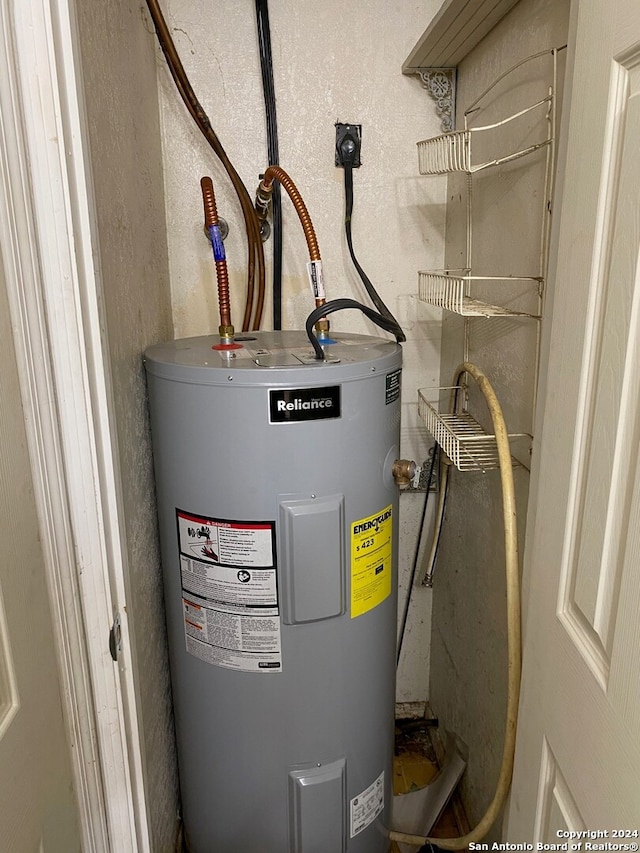 utilities featuring electric water heater