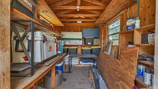 view of storage room