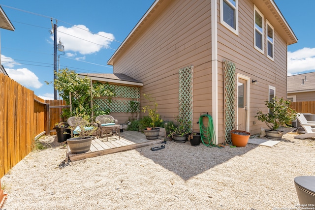 rear view of property with a patio area