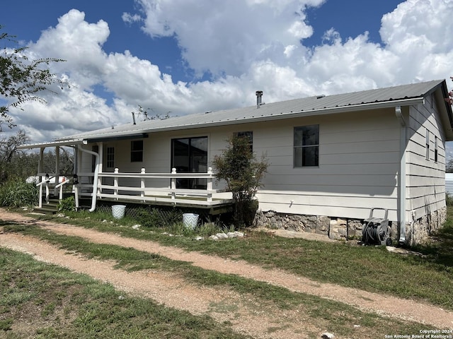 view of rear view of property