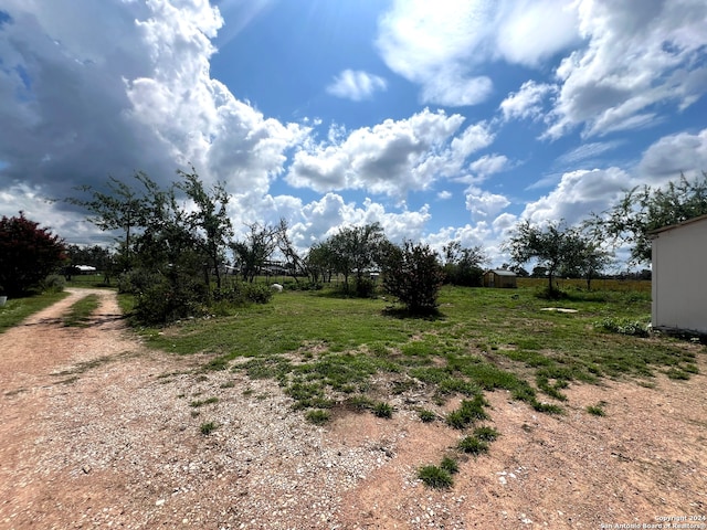 view of yard featuring a rural view