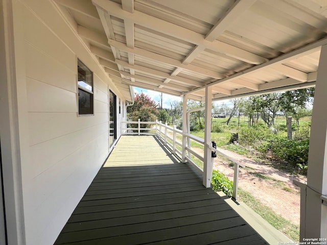 view of wooden terrace