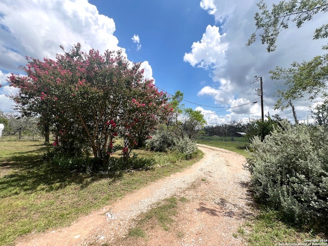 view of street featuring a rural view