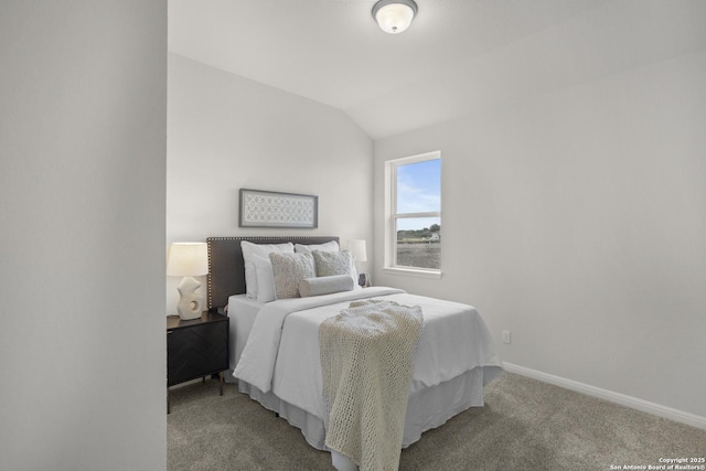 2039 Newforest Peak, New Braunfels, TX 78130 - carpeted bedroom with lofted ceiling and baseboards