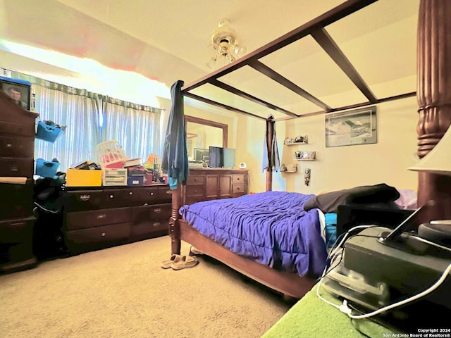 bedroom featuring carpet flooring