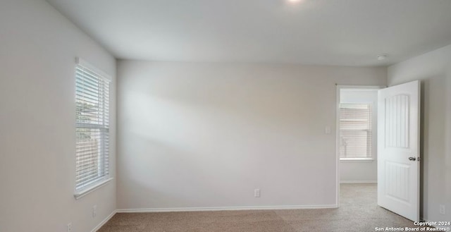 view of carpeted empty room