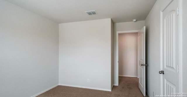 view of carpeted empty room