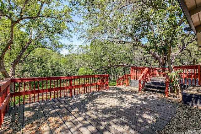 view of wooden terrace