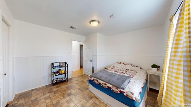 bedroom featuring hardwood / wood-style floors