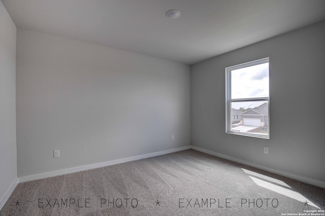 view of carpeted empty room