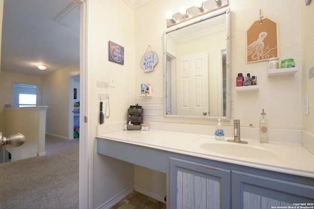 bathroom featuring vanity