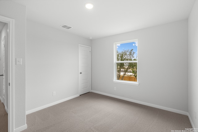 view of carpeted empty room