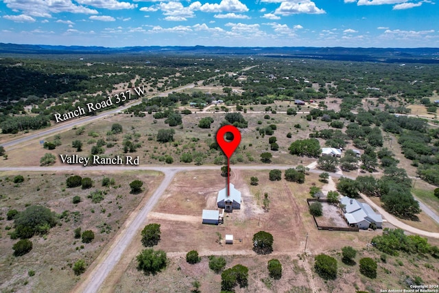 136 Cardinal Dr, Camp Wood, TX 78833 - aerial view with a rural view