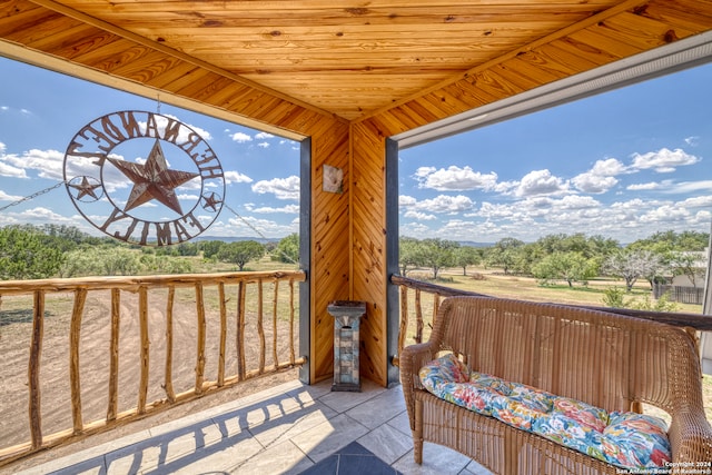 view of balcony