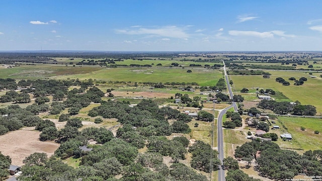 bird's eye view featuring a rural view