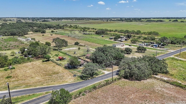 aerial view with a rural view