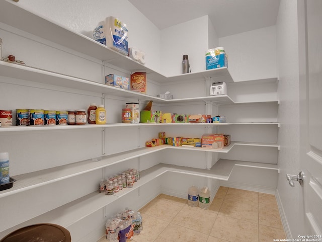 view of pantry