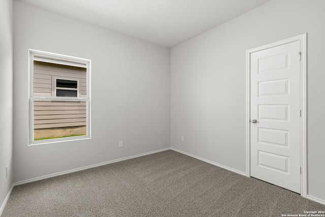 view of carpeted empty room