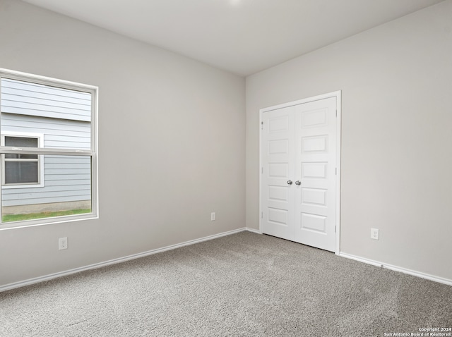 view of carpeted empty room