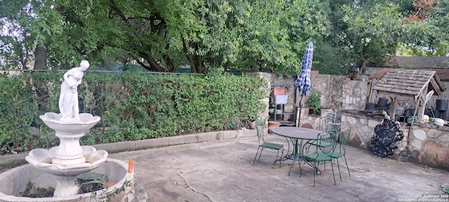 view of patio