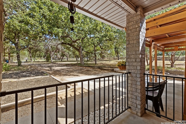 view of balcony