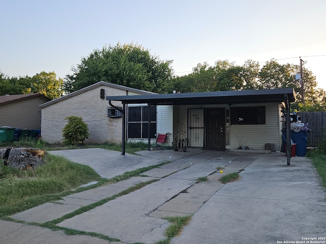 view of ranch-style home