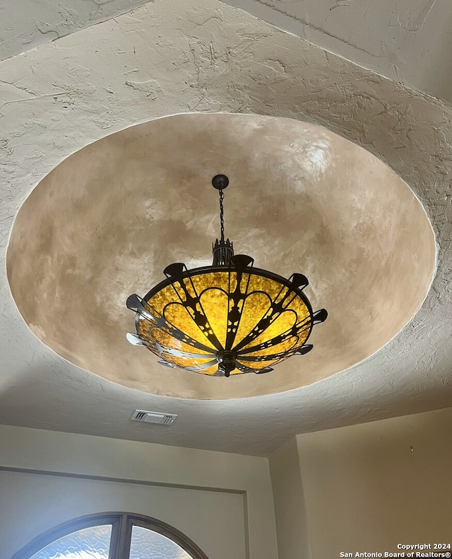 room details featuring a textured ceiling