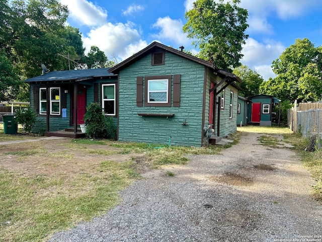 view of bungalow-style home