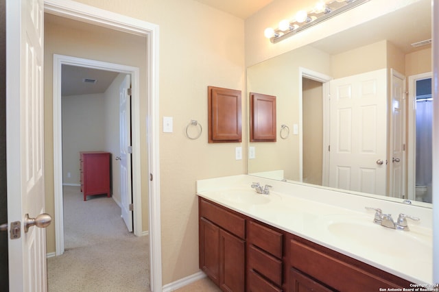 bathroom featuring vanity