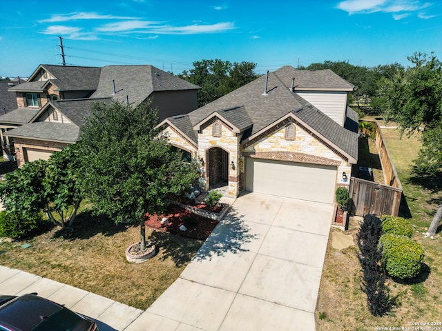 view of front of house featuring a garage