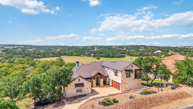 2204 Sierra Madre, Canyon Lake, TX 78133 - view of patio / terrace featuring grilling area, ceiling fan, a sink, an outdoor kitchen, and outdoor lounge area