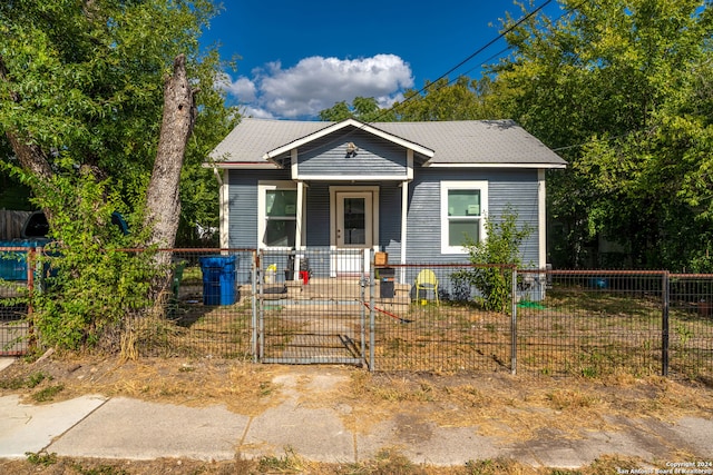 bungalow-style home with a porch