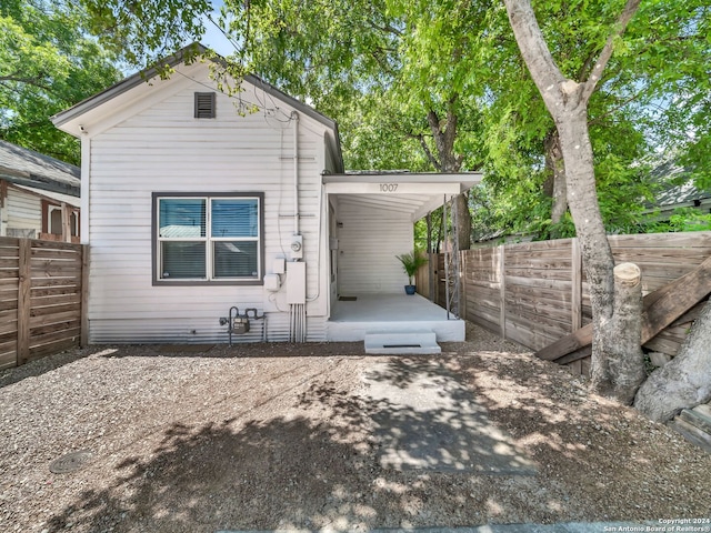 view of rear view of property