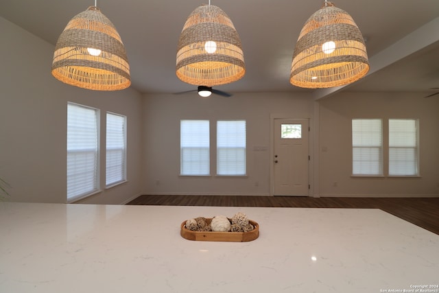 foyer featuring hardwood / wood-style floors